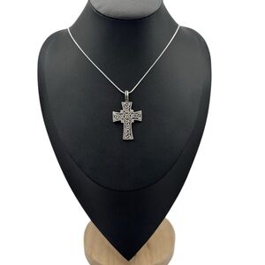*NEW* Viking Celtic Cross Pewter Pendant Necklace